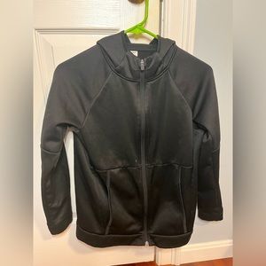 Old Navy Black Zippered Jacket Boys XL
